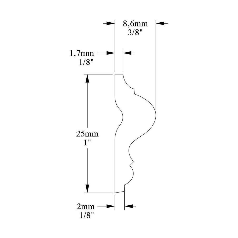 Primed White Polystyrene Crown Panel Moulding Set