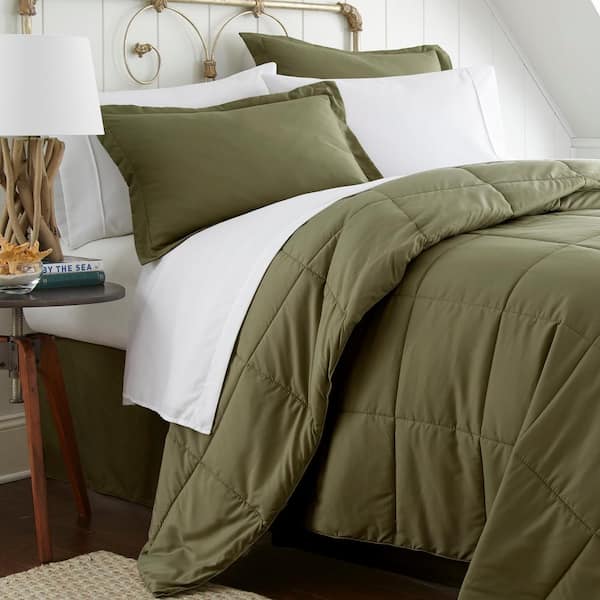 Becky Cameron Performance 8 Piece Sage, Cal King Comforter Bed In A Bag