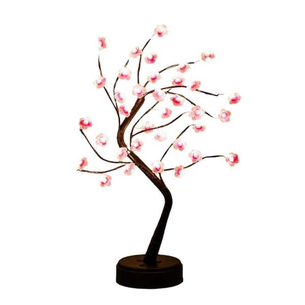 1.5 ft. Artificial Cherry Blossom Tree Lamp-36 LED Bonsai Light