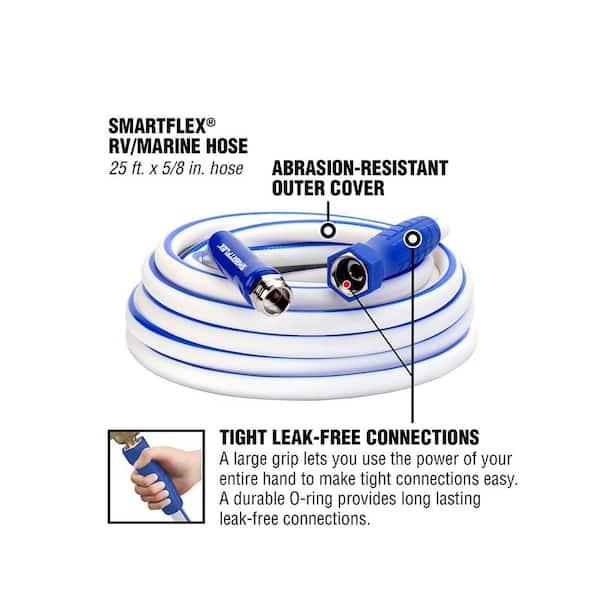 SmartFlex 5/8 in. x 25 ft. RV and Marine Hose with 3/4 in. GHT