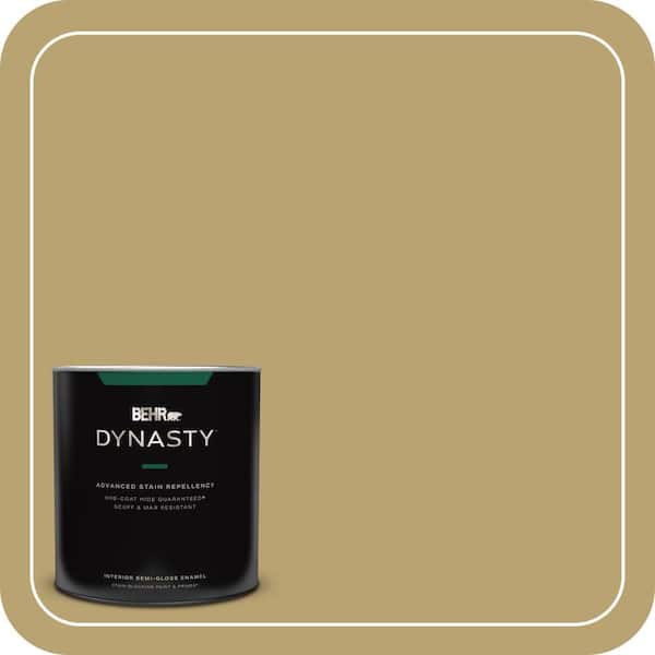 BEHR DYNASTY 1 qt. Home Decorators Collection #HDC-AC-16 Cumin Semi-Gloss Enamel Interior Stain-Blocking Paint & Primer