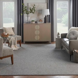 Four Square Slate 5 ft. x 7 ft. Custom Area Rug with Pad