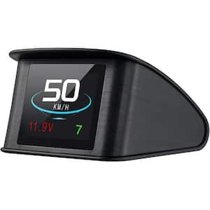 Universal Car HUD Head Up Display Digital GPS Speedometer with Speedup Test Brake Overspeed Alarm, and LCD Display