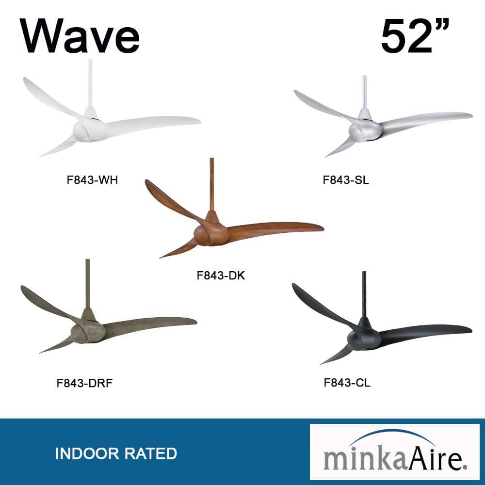 Coal 52'' 3-Blade Ceiling Fan with Remote Control