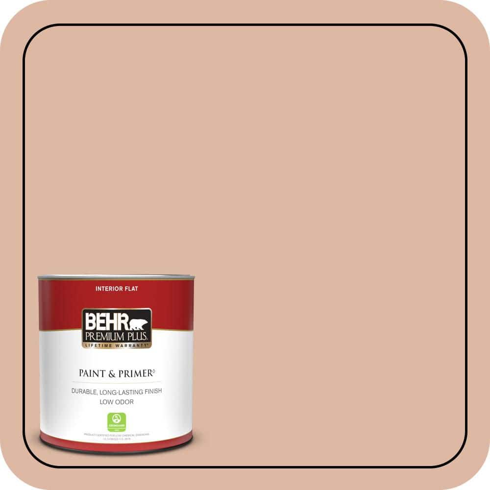 1 qt. #ECC-60-1 Coral Bay Flat Low Odor Interior Paint & Primer product image for price tracking