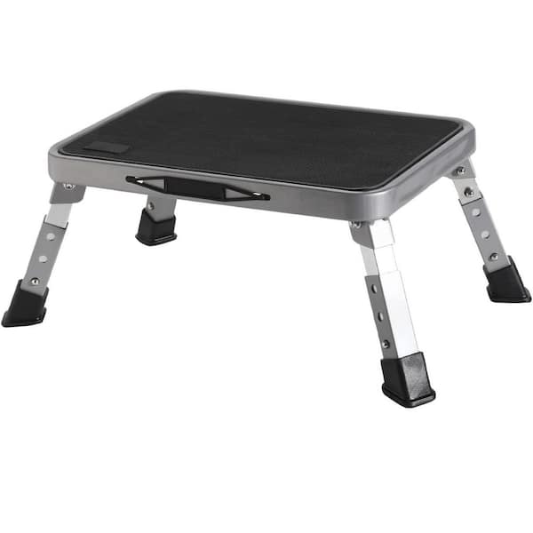 Unbranded 3 Levels Adjustable Folding Step Stool, Sturdy Metal Alloy Steel, Safer Foldable Design 330 lbs. Capacity