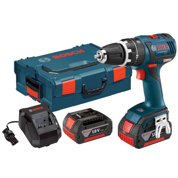Bosch 18 Volt Lithium-Ion Cordless Electric 1/2 in. Brushless Compact Hammer Drill/Driver Kit with Hard Case