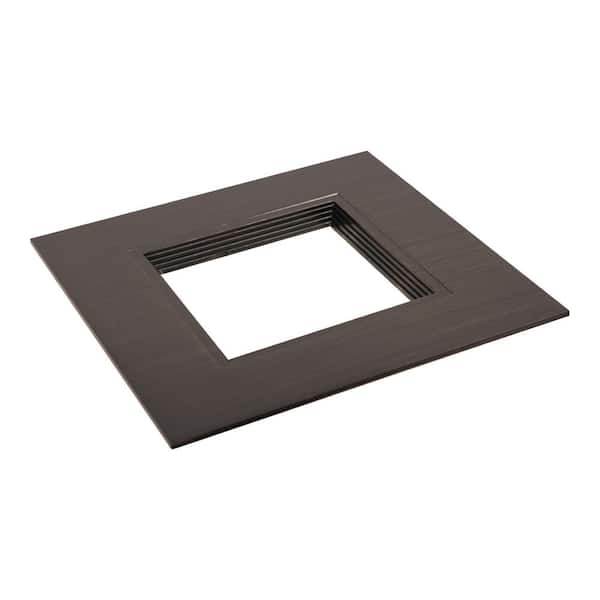RSQ 6 in. Tuscan Bronze Recessed Lighting Retrofit Baffle Square Trim Ring