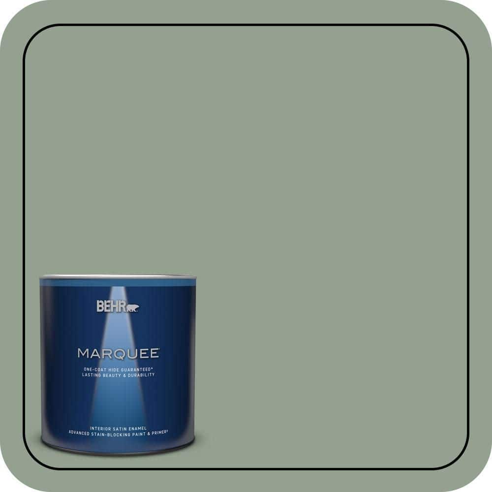 1 qt. #N400-4 Forest Path One-Coat Hide Satin Enamel Interior Paint & Primer price history on PriceWatchPro