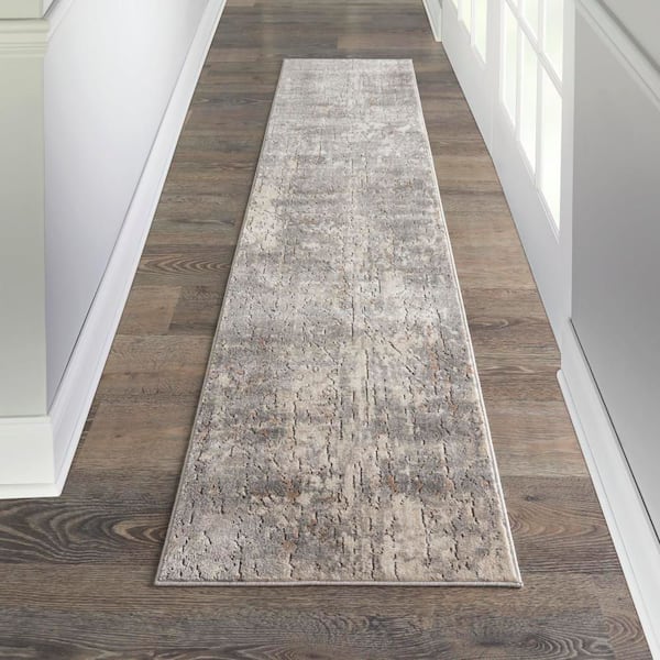 Concerto Beige/Grey 2 ft. x 8 ft. Abstract Rustic Kitchen Runner Area Rug