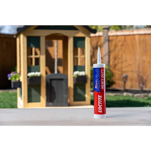  Loctite Power Grab Express Heavy Duty Construction Adhesive,  Versatile Construction Glue for Wood, Wall, Tile, Foam Board & More - 9 fl  oz Cartridge, Pack of 1 : Everything Else