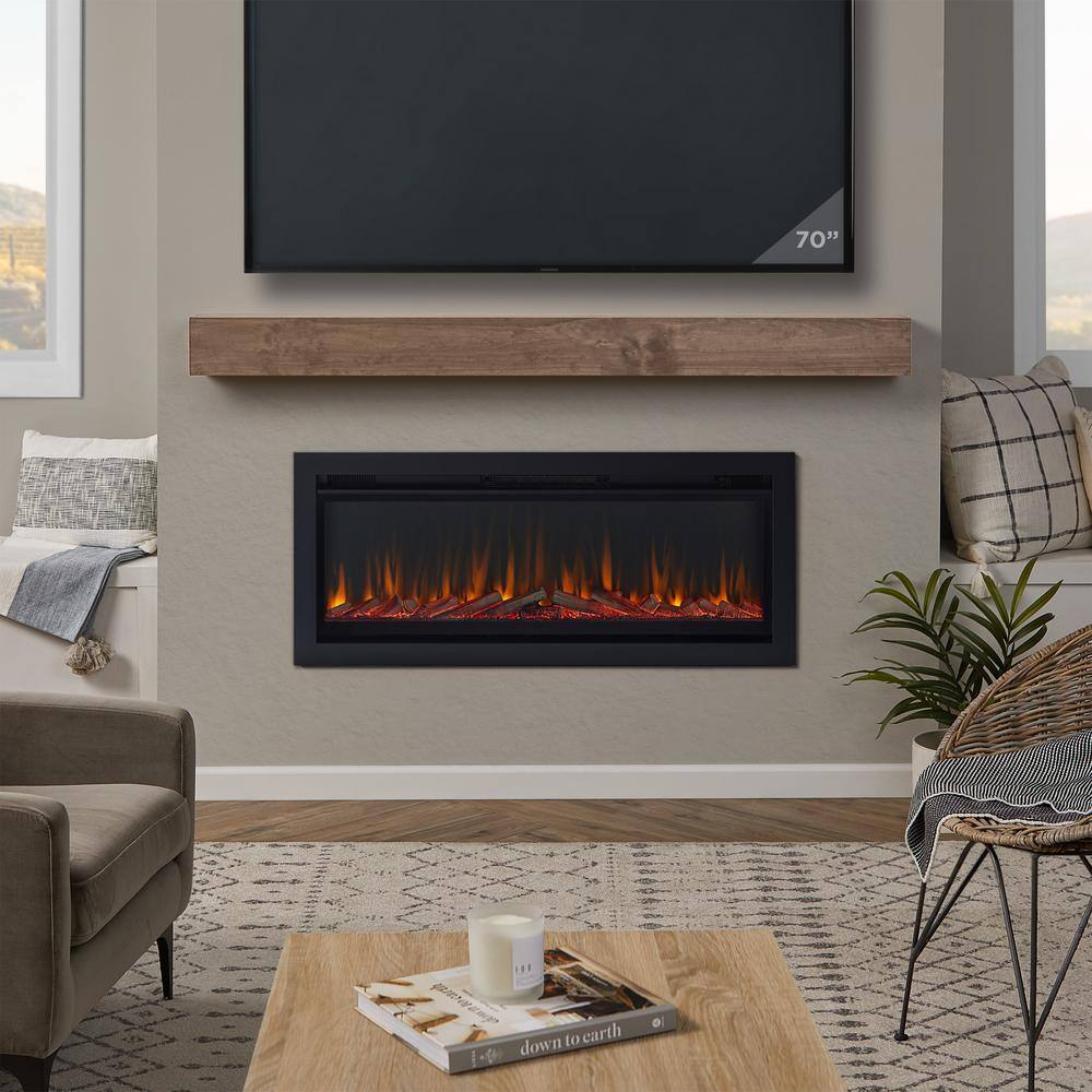 Real Flame 49" Wall-Mount or Recessed Electric Fireplace Insert