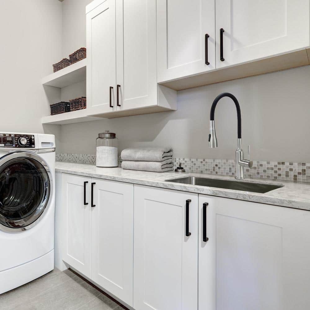 25'' Silver Stainless Steel Drop-In Undermount Laundry Sink