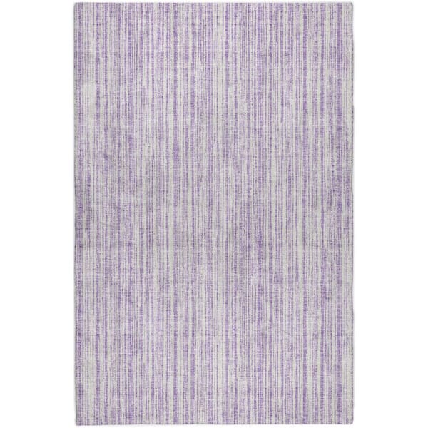 Dream Shag Premium Machine Washable Abstract ADS760 Lavender 9 ft. x 12 ft. Area Rug