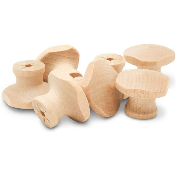 Square Wood Knobs 1-1/16 in. (50-Pack)