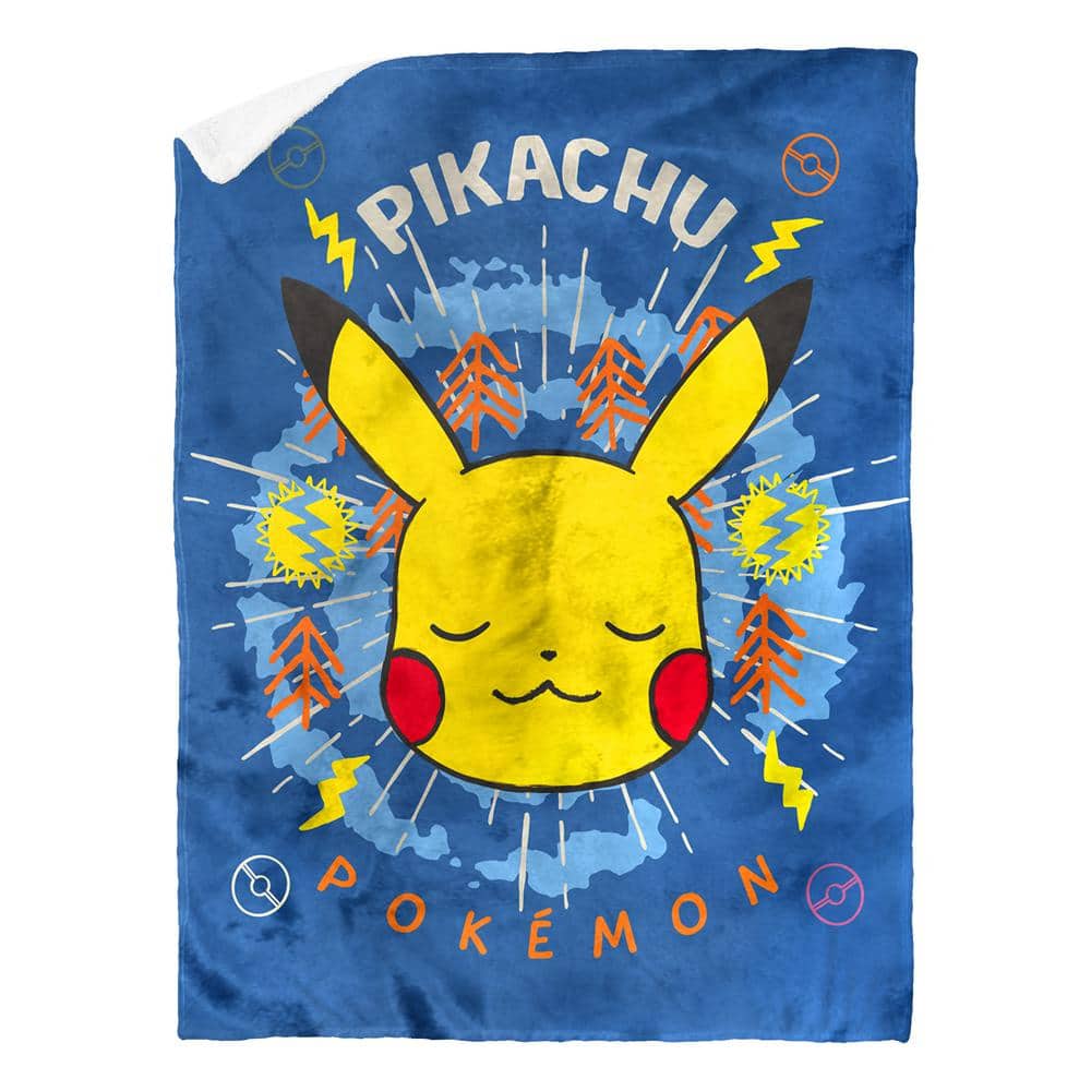 THE NORTHWEST GROUP Pokemon Zen Pikachu Mink Sherpa MultiColored Throw