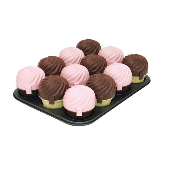 Unbranded 12-Cup Muffin Pan with 12 Cupcase-DISCONTINUED