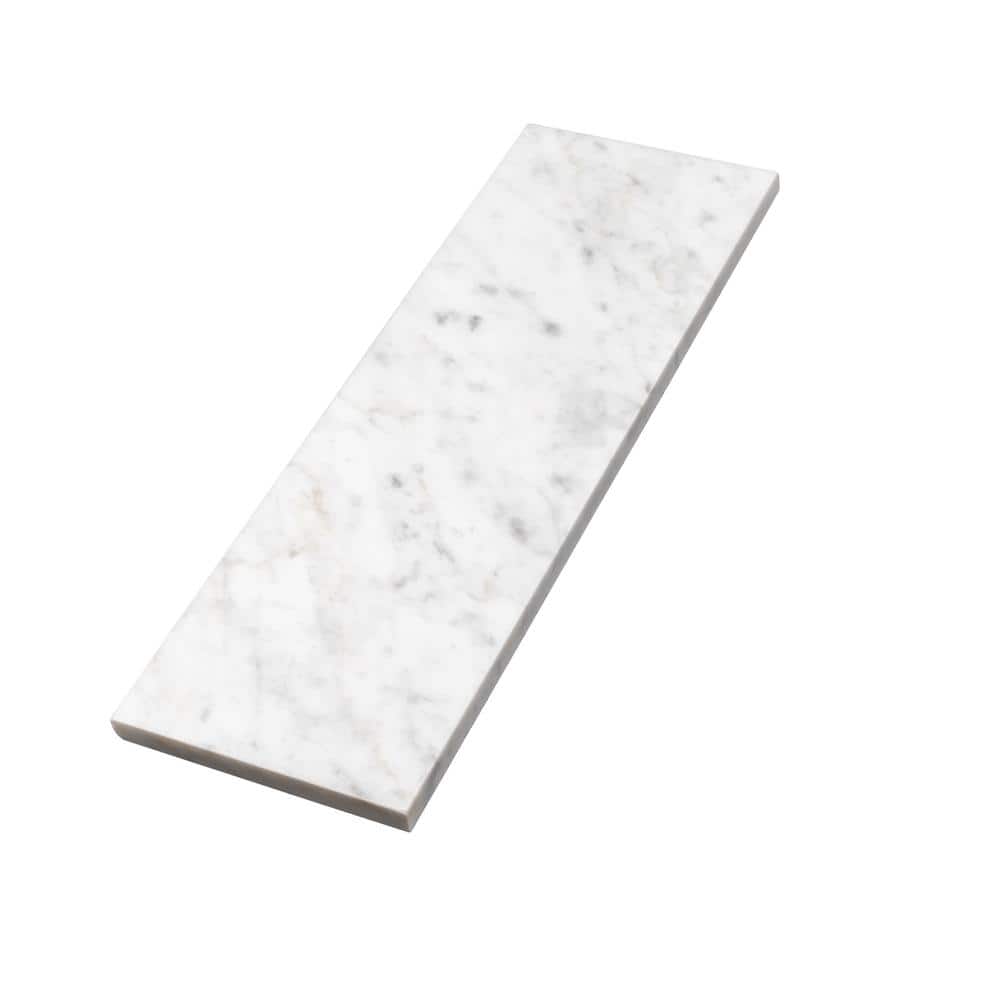 Apollo Gray and White Polished Marble 4x12 Subway Tile