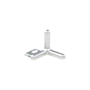 Indec Cast Zinc with Satin Anodized Appearance 3/8 in. x 5/8 in. Aluminum Metal 90-Degree Outside Corner