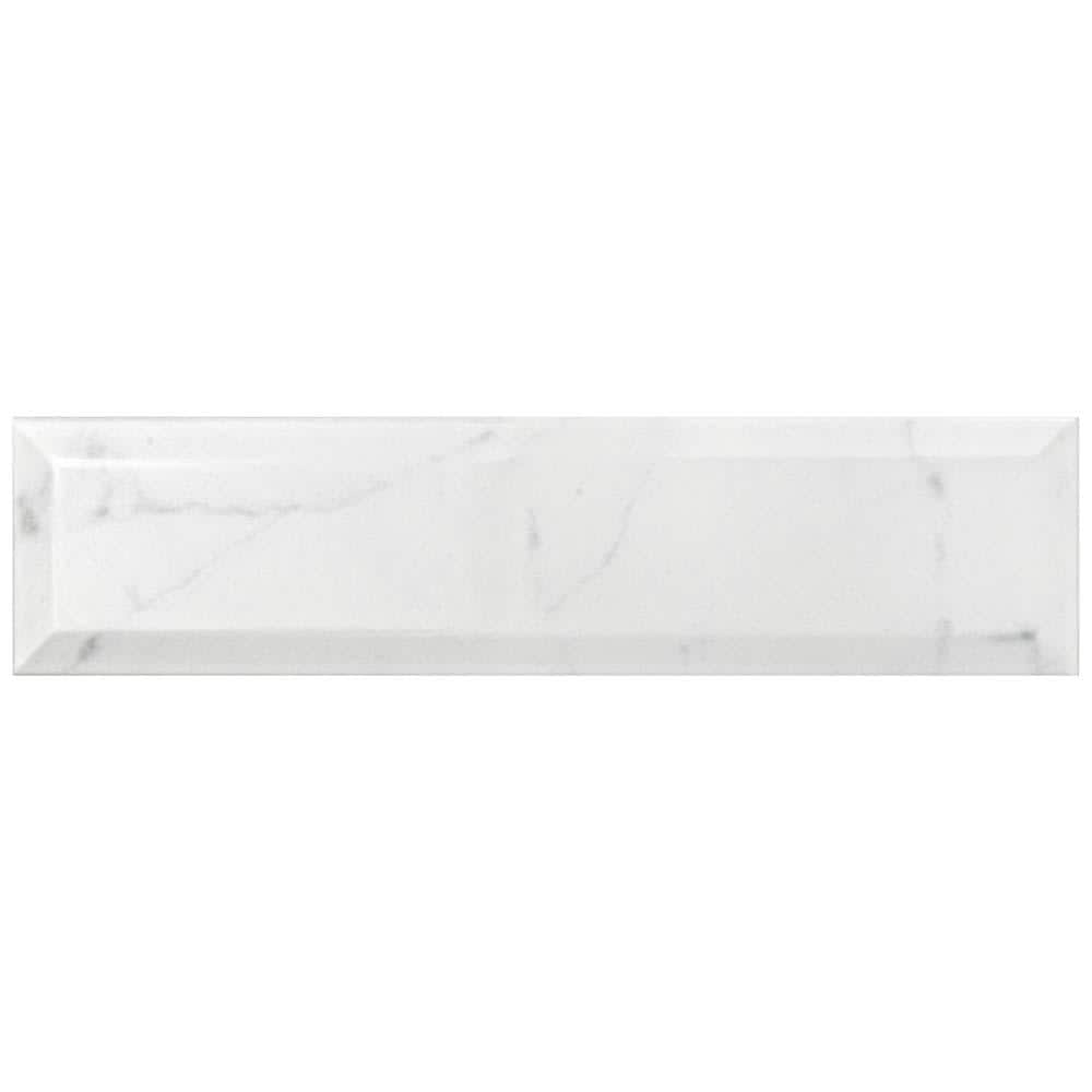 Classico Carrara Glossy Metro 3 in. x 12 in. Ceramic Wall Take Home Tile Sample price history on PriceWatchPro