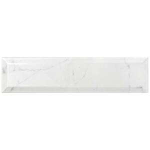 Merola Tile Classico Carrara Glossy 3 in. x 12 in. Ceramic Wall Take ...