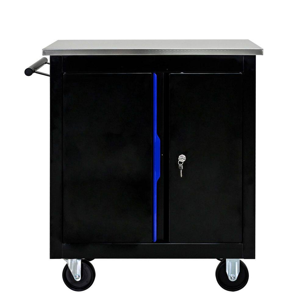 13.58 in. Movable Lockable Double Door Partition with Lock Multi-functional Hardware Storage Tool Car Auto Repair Locker price history on PriceWatchPro