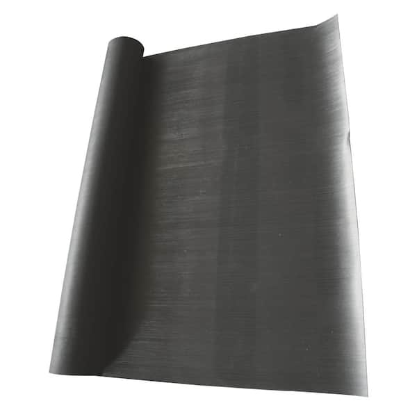 Rubber-Cal Corrugated Wide Rib 3 ft. x 20 ft. Black Rubber Flooring (60 sq.  ft.) 03_167_W_WR_20 - The Home Depot