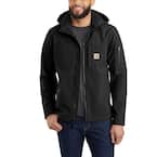 Men's 3X-Large Black Nylon/Spandex/Polyester Hooded Rough Cut Jacket