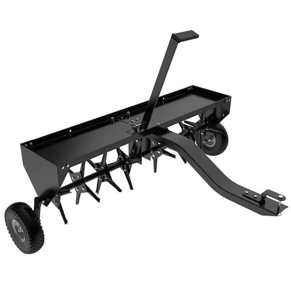 48 in. Tow Behind Plug Aerator for Lawn Tractors-Universal Hitch and Weight Tray