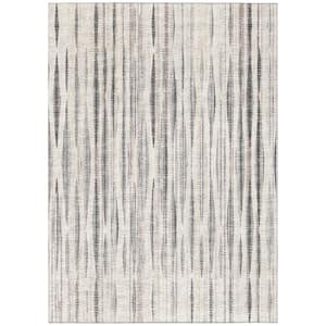 Waverly Ivory 5 ft. x 7 ft. 6 in. Geometric Indoor/Outdoor Area Rug