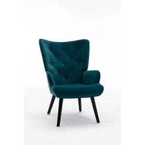 Teal Velvet Accent Chair