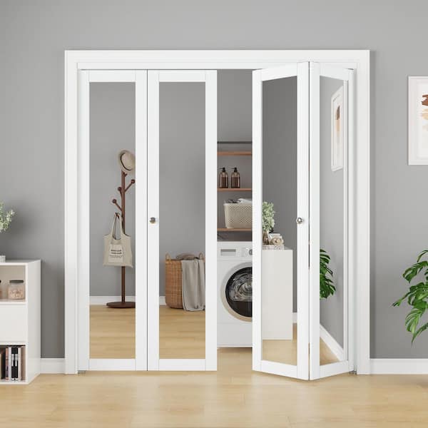 EH PUERTA 72 in. x 80 in. 1-Lite Mirrored Glass and Solid Core