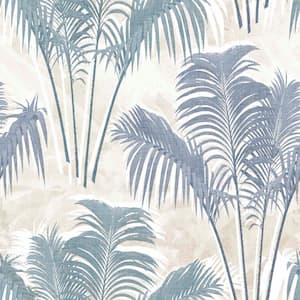 Paume Blue Removable Wallpaper