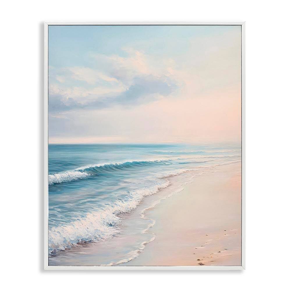 Serene Sands at Sunset by Franklyn Gregory White Framed Nature Giclee Art Print 30 in. x 24 in. price history on PriceWatchPro