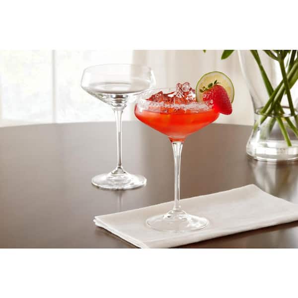 4PCS 180ML Coupe Cocktail Glass Martini Glass Crystal Set of 4
