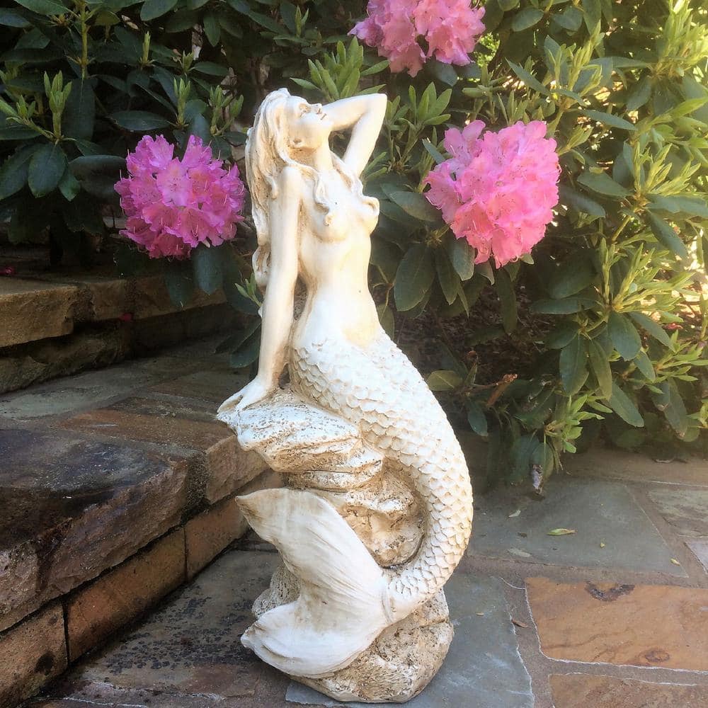 HomeStyles Life's a Beach Sexy Mermaid on Coastal Rock Statue