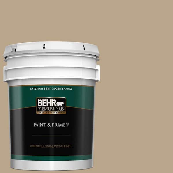 BEHR PREMIUM 5 gal. #AE-5 Chocolate Brown Semi-Gloss Direct to Metal  Interior/Exterior Paint 323005 - The Home Depot