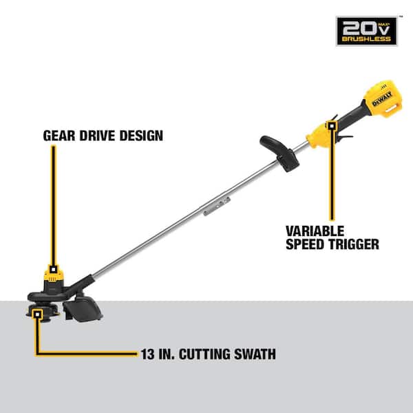 DEWALT 20V MAX Cordless Powered String Trimmer (Tool Only) DCST925B - Home Depot