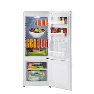 7 cu. ft. Retro Bottom Freezer Refrigerator in Frost White, ENERGY STAR