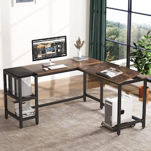 Beech Engineered Wood 120 x 48 x 77 cm Office Hippo Office Desk with 2 Drawers 