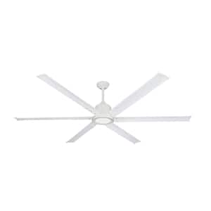 Titan II Wi-Fi 72 in. Indoor/Outdoor Pure White Smart Ceiling Fan and LED Light with Remote Control