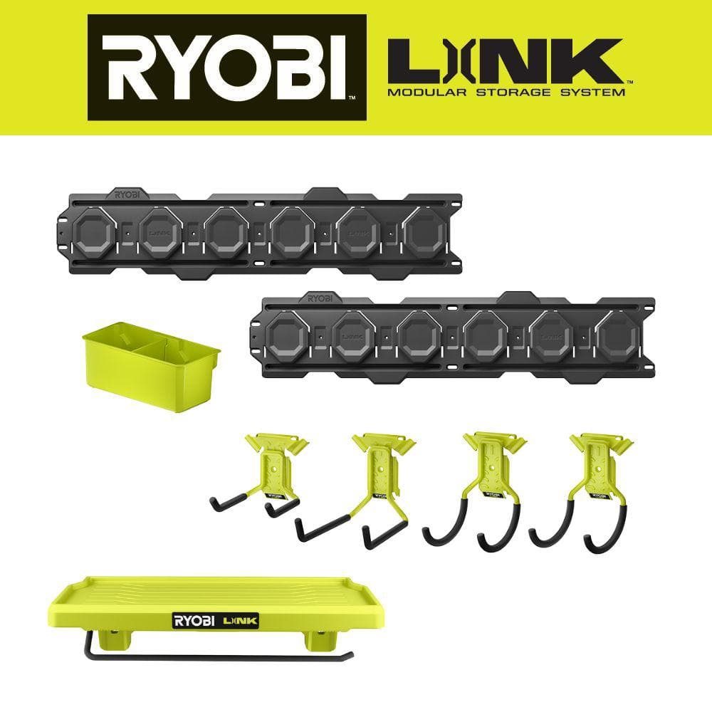 Reviews for RYOBI LINK 7-Piece Wall Storage Kit with Cleaning shelf ...