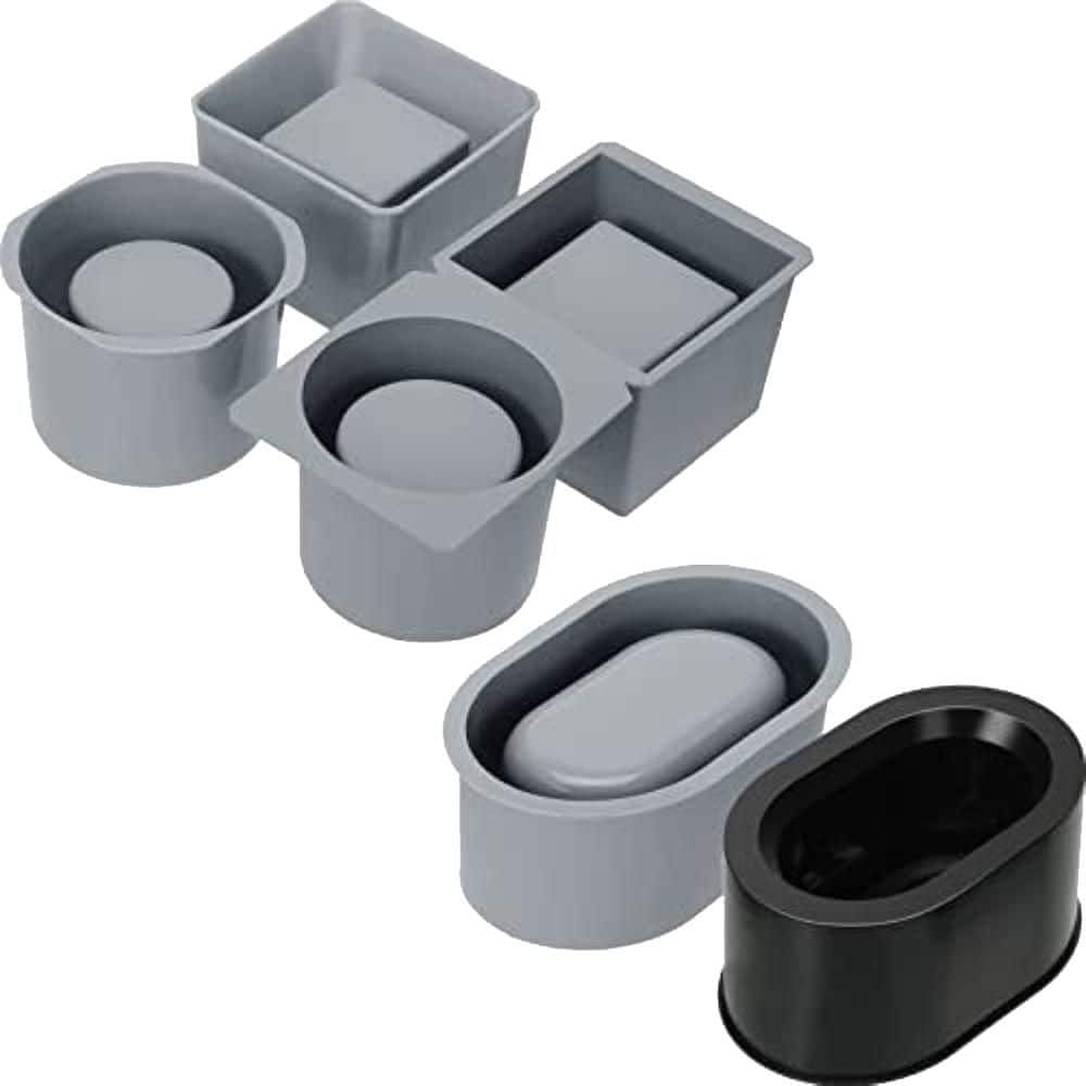 3 Pack Silicone Concrete Planter Molds for DIY Succulent Plant Pots, Includes Square Round and Oval Shapes price history on PriceWatchPro
