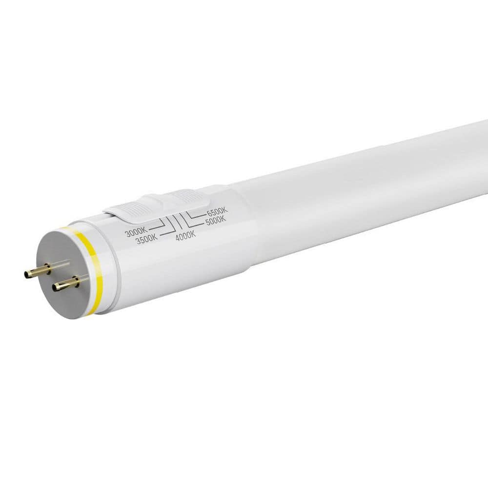 LED T8 Hybrid Linear Tube 24in 8W Color Selectable 30K-35K-40K-50K-65K Type A-B Duo Connect 1040 Lumens PET Coated Glass price history on PriceWatchPro