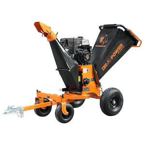 V2 Series 6 in. 19.5 HP 500 cc Gas Powered Kinetic Wood Chipper with Electric Start