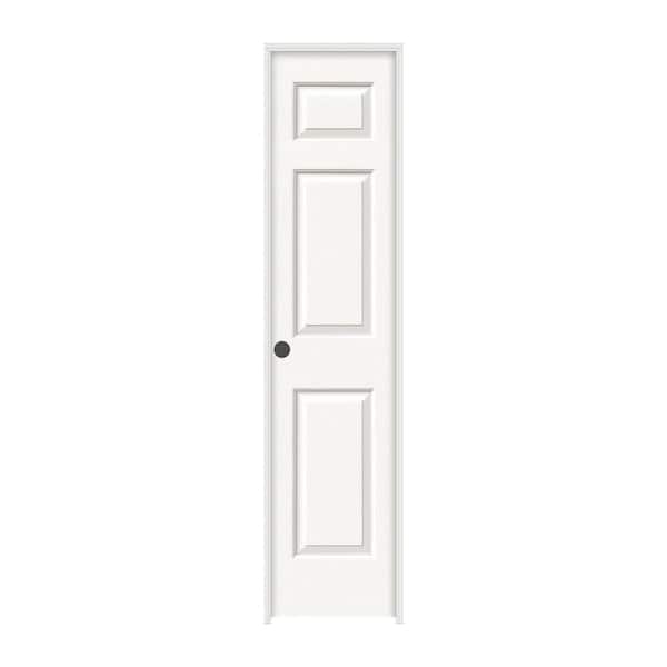 JELD-WEN 18 in. x 80 in. Colonist White Painted Right-Hand Textured Molded Composite Single Prehung Interior Door