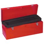 URREA 14 in. Plastic Red Tool Box with Metal Clasps 9900 - The Home Depot