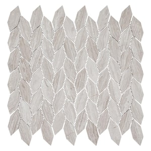 Channing Clai Elongated Hex Tan 12 in. x 12 in. Smooth Natural Stone Mosaic Wall and Floor Tile (5.3 sq. ft./Case)