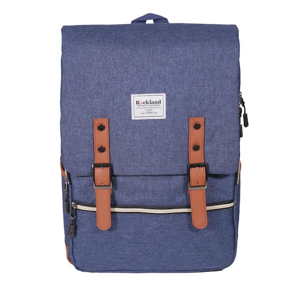 Rockland Heritage 16.5 in. Blue USB Laptop Backpack