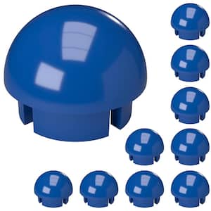 1-1/4 in. Furniture Grade PVC Internal Ball Cap in Blue (10-Pack)
